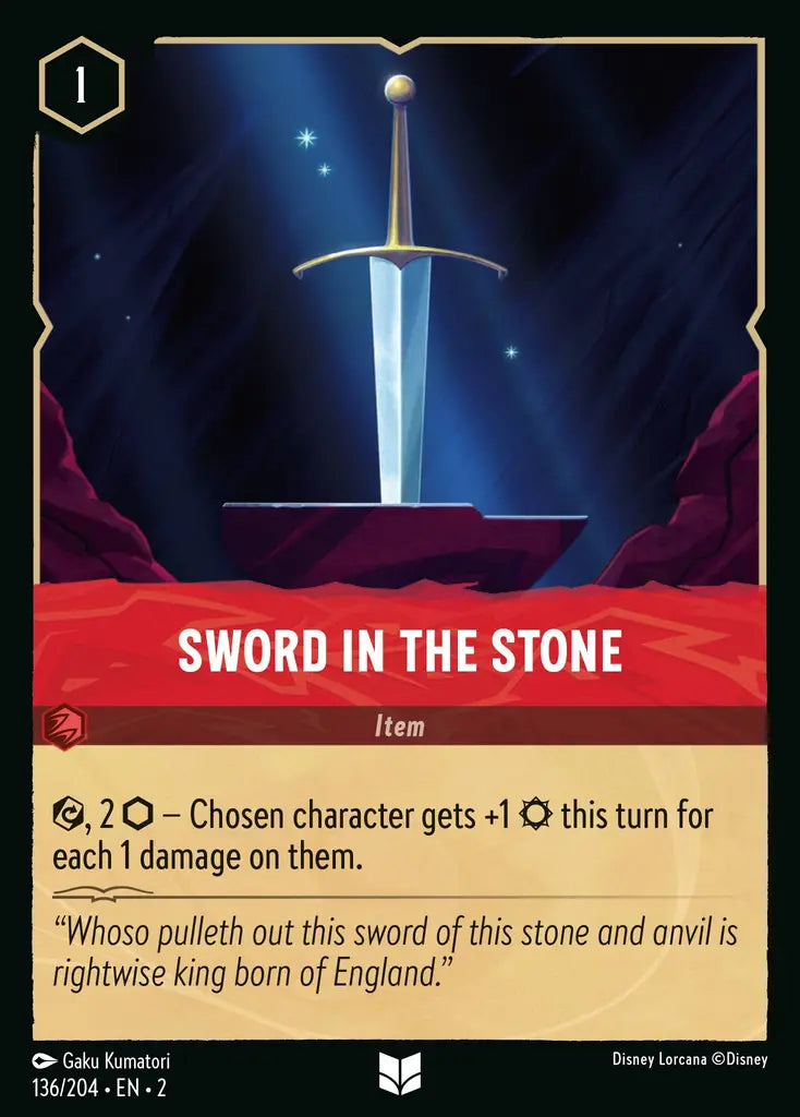 Sword in the Stone - 136/204 - Disney Lorcana
