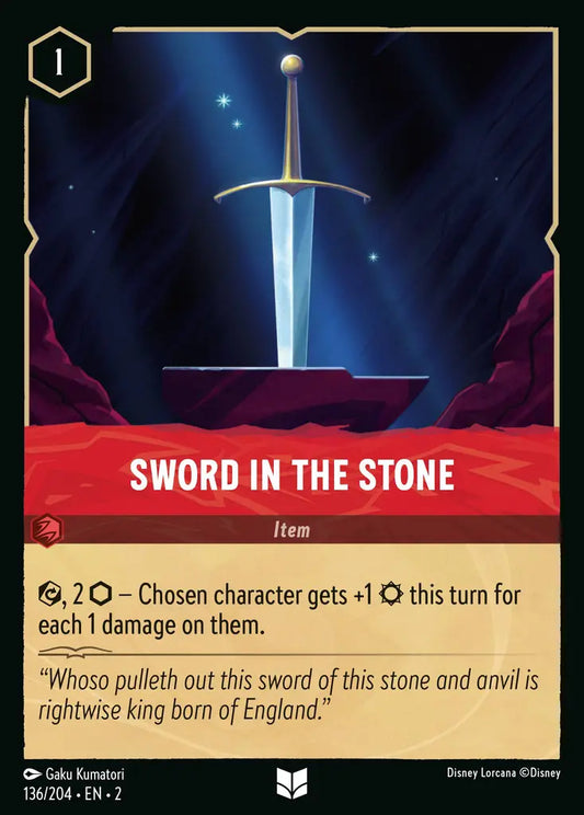 Sword in the Stone - 136/204 - Disney Lorcana