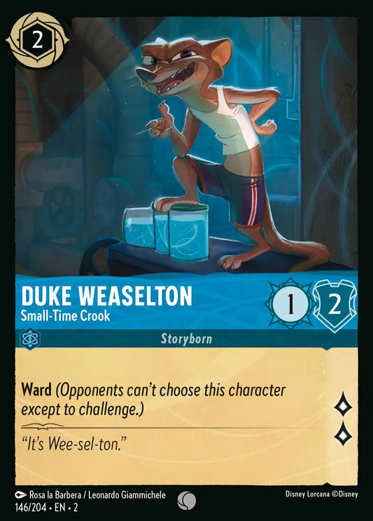 Duke Weaselton - Small-Time Crook - 146/204 - Disney Lorcana