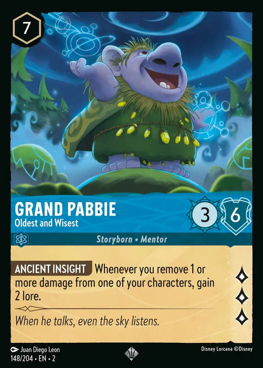 Grand Pabbie - Oldest and the Wisest - 148/204 - Disney Lorcana