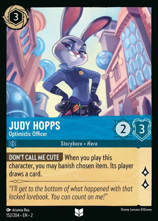 Judy Hopps - Optimistic Officer - 152/204 - Disney Lorcana