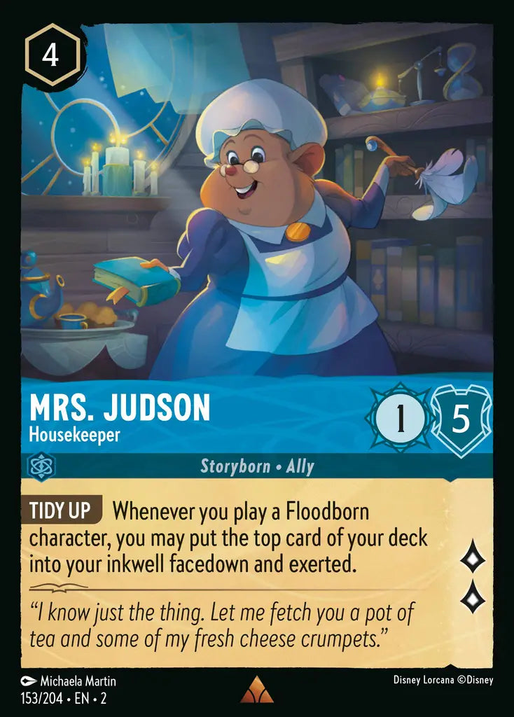 Mrs. Judson - Housekeeper - 153/204 - Disney Lorcana