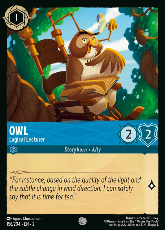 Owl - Logical Lecturer - 156/204 - Disney Lorcana