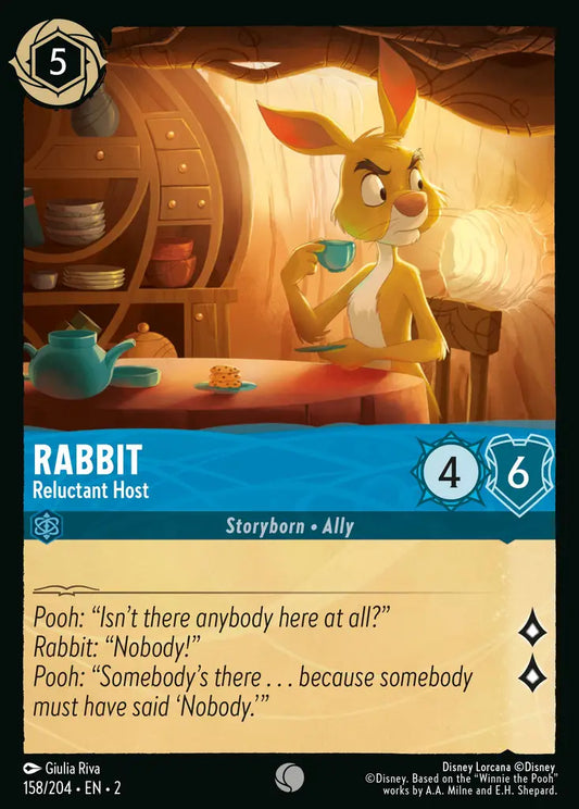 Rabbit - Reluctant Host - 158/204 - Disney Lorcana