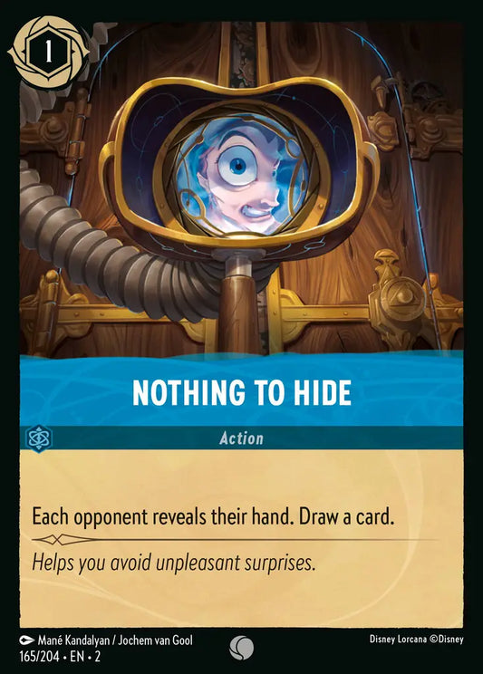 Nothing to Hide - 165/204 - Disney Lorcana