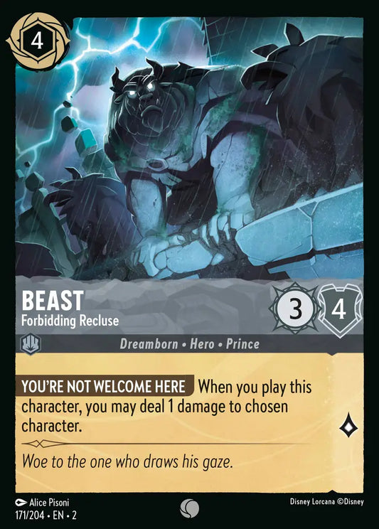 Beast - Forbidding Recluse - 171/204 - Disney Lorcana