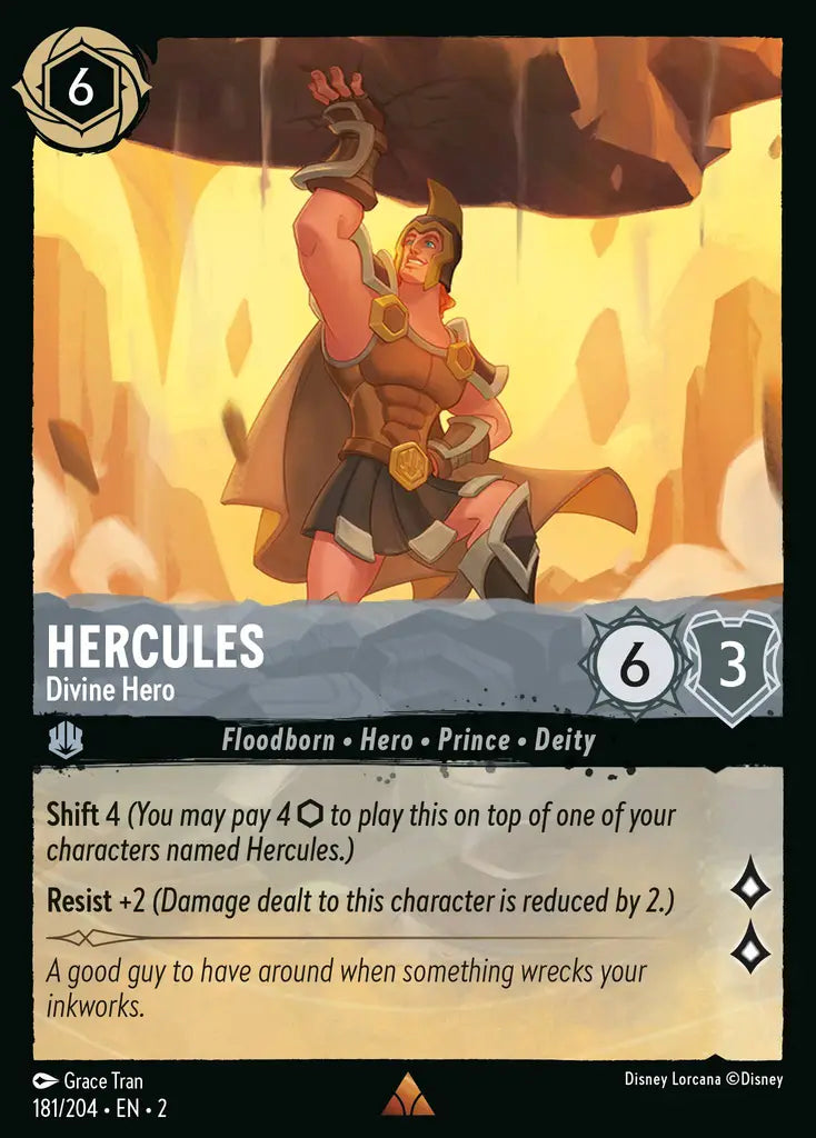 Hercules - Divine Hero - 181/204 - Disney Lorcana