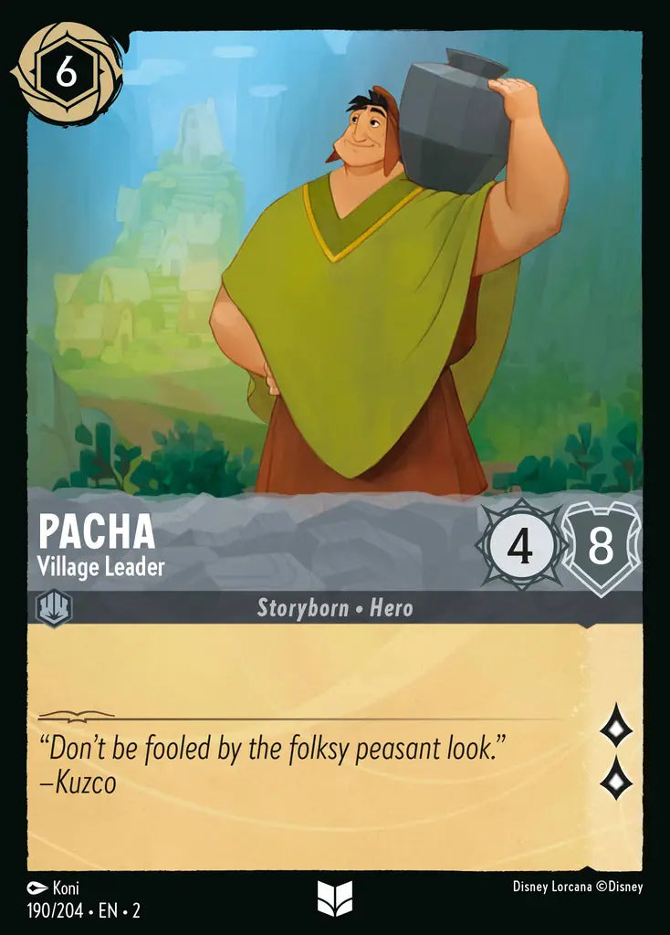 Pacha - Village Leader - 190/204 - Disney Lorcana