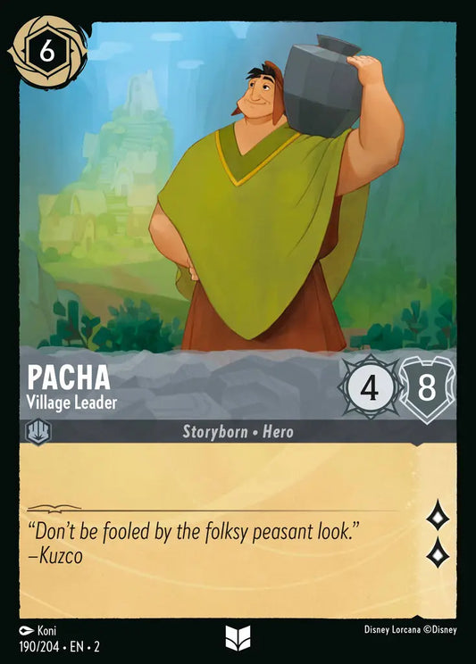 Pacha - Village Leader - 190/204 - Disney Lorcana