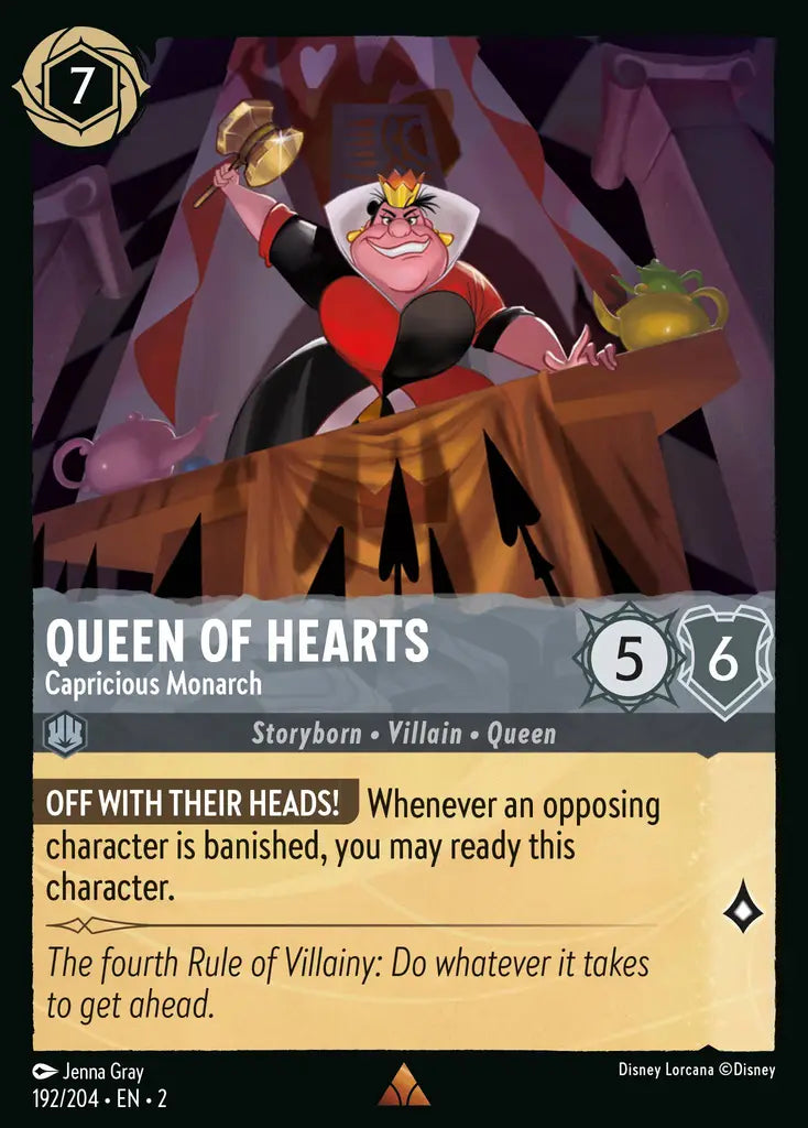 Queen of Hearts - Capricious Monarch - 192/204 - Disney Lorcana