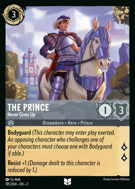 The Prince - Never Gives Up - 195/204 - Disney Lorcana