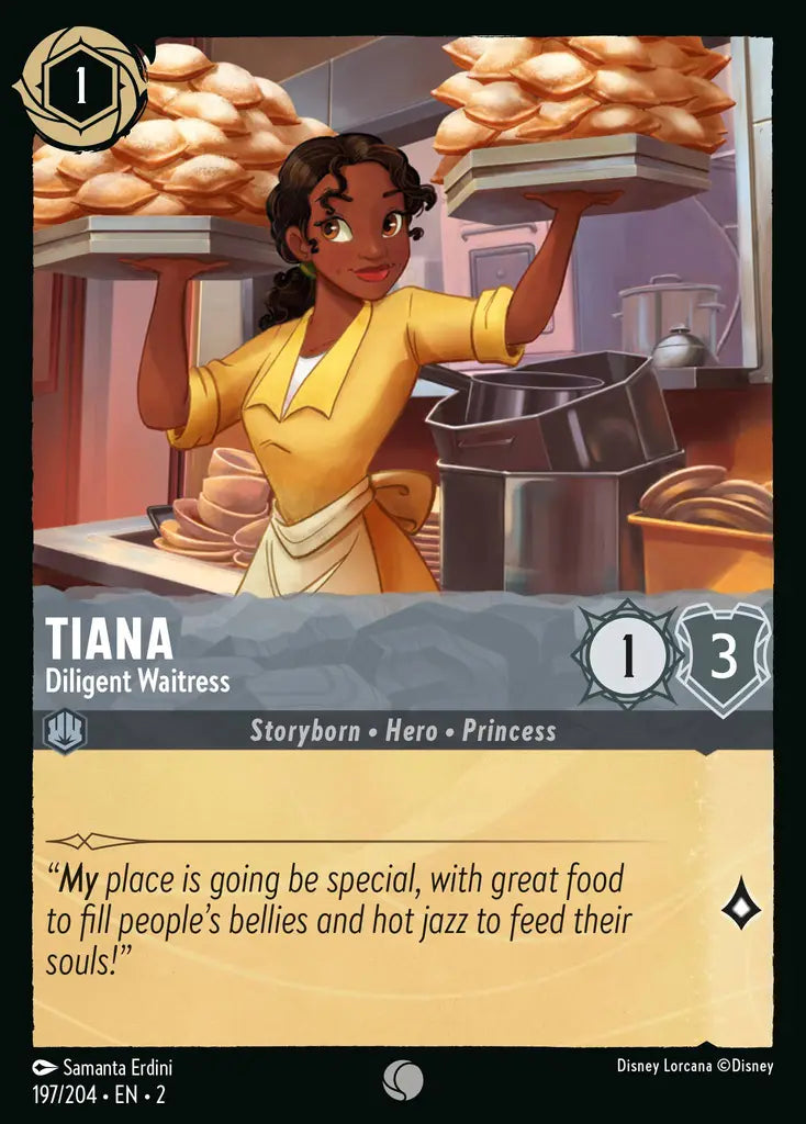 Tiana - Diligent Waitress - 197/204 - Disney Lorcana
