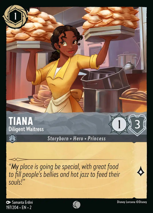 Tiana - Diligent Waitress - 197/204 - Disney Lorcana