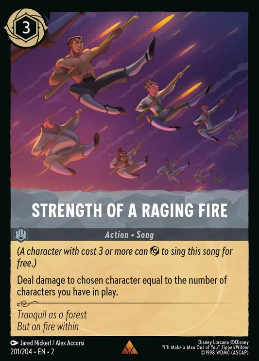 Strength of a Raging Fire - 201/204 - Disney Lorcana