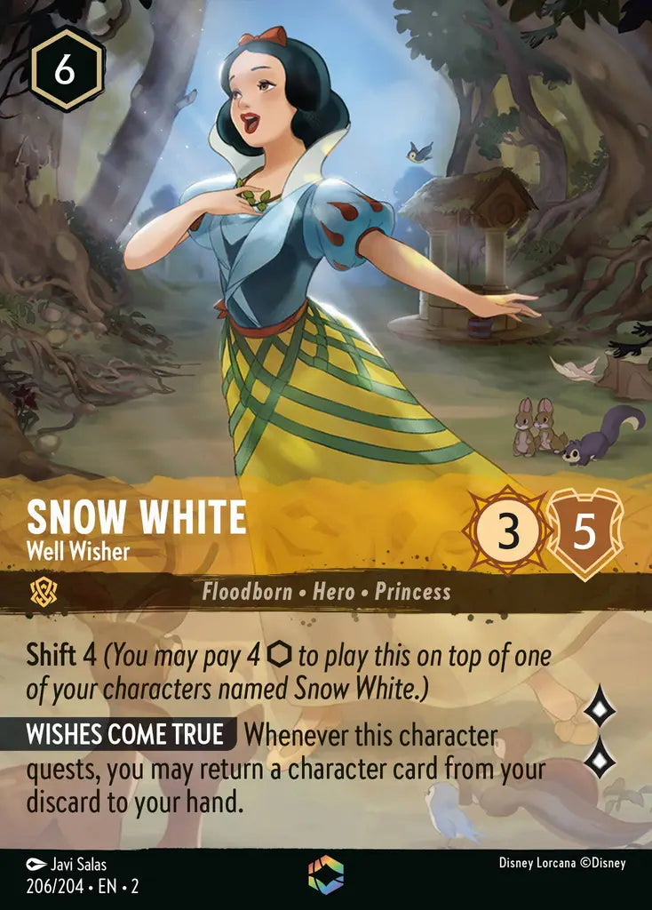 Snow White - Well Wisher - 206/204 - Disney Lorcana