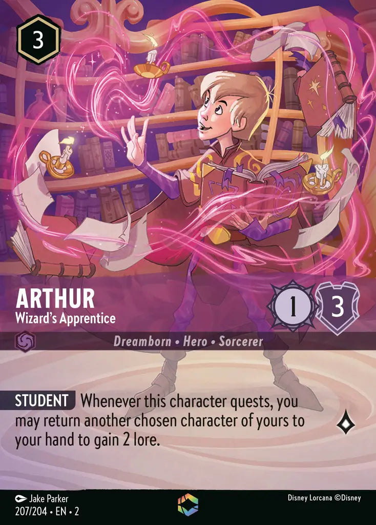 Arthur - Wizard's Apprentice - 207/204 - Disney Lorcana