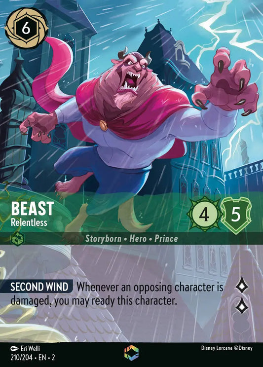 Beast - Relentless - 210/204 - Disney Lorcana
