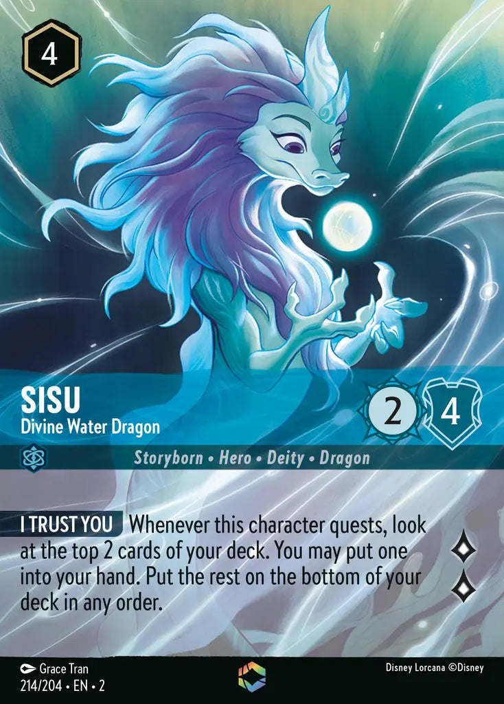 Sisu - Divine Water Dragon - 214/204 - Disney Lorcana