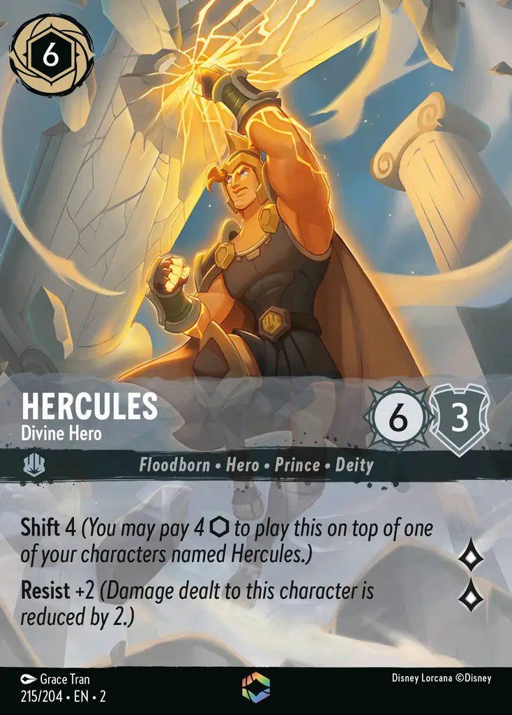Hercules - Divine Hero - 215/204 - Disney Lorcana