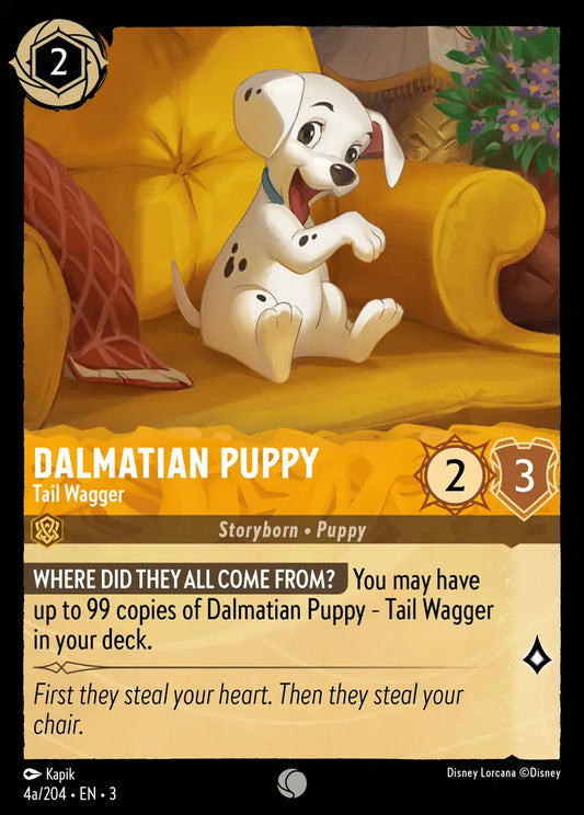 Dalmatian Puppy - Tail Wagger - 4a/204 - Common - Into the Inklands - Disney Lorcana