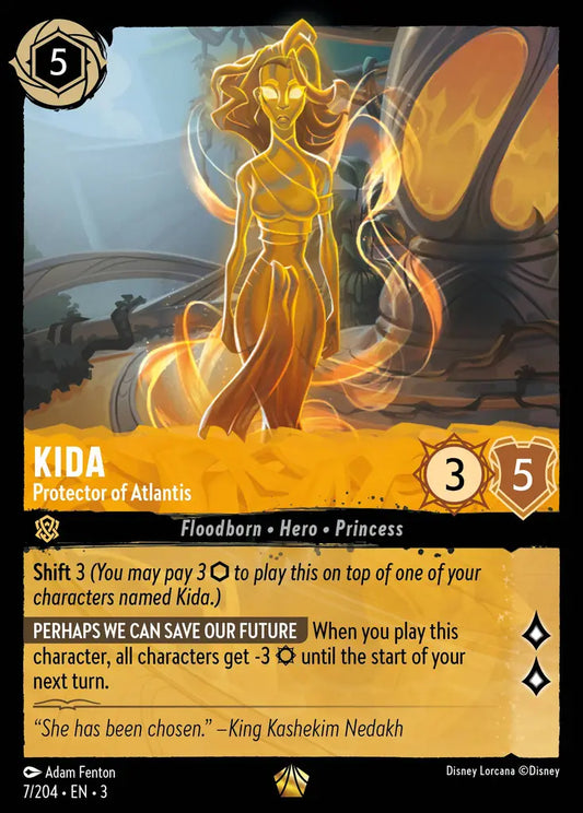 Kida - Protector of Atlantis - 7/204 - Legendary - Into the Inklands - Disney Lorcana
