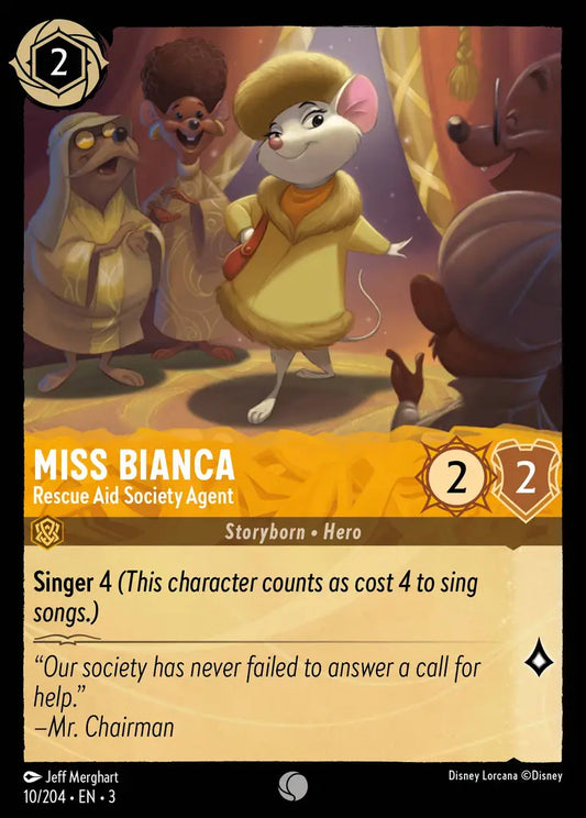 Miss Bianca - Rescue Aid Society Agent - 10/204 - Common - Into the Inklands - Disney Lorcana