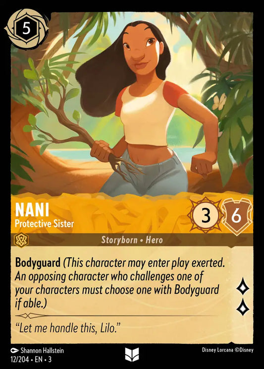 Nani - Protective Sister - 12/204 - Uncommon - Into the Inklands - Disney Lorcana