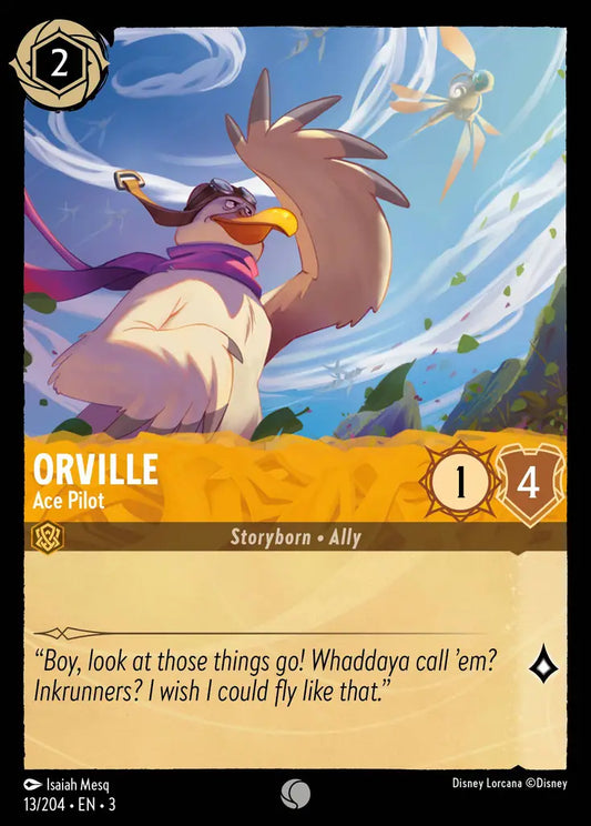 Orville - Ace Pilot - 13/204 - Common - Into the Inklands - Disney Lorcana