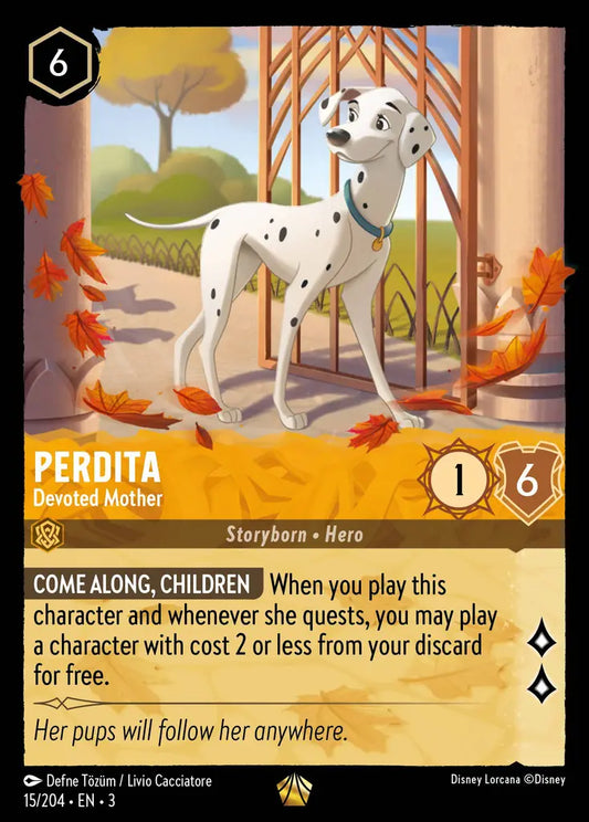 Perdita - Devoted Mother - 15/204 - Legendary - Into the Inklands - Disney Lorcana