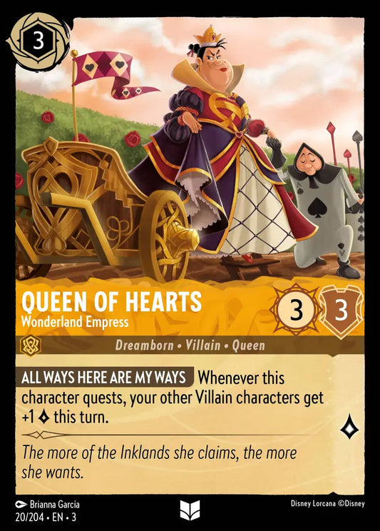 Queen of Hearts - Wonderland Empress - 20/204 - Uncommon - Into the Inklands - Disney Lorcana