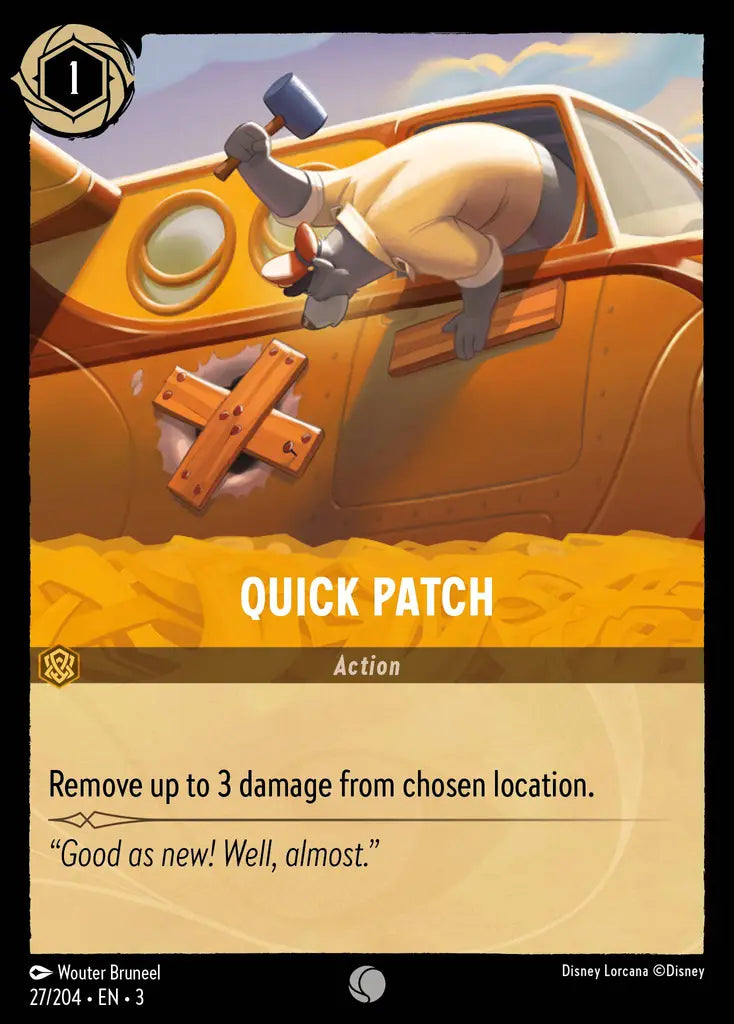 Quick Patch - 27/204 - Common - Into the Inklands - Disney Lorcana