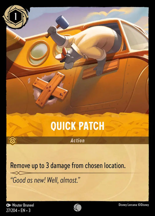 Quick Patch - 27/204 - Common - Into the Inklands - Disney Lorcana