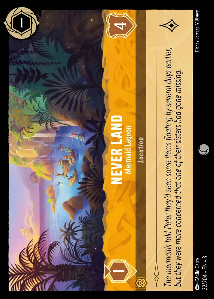 Never Land - Mermaid Lagoon - 32/204 - Common - Into the Inklands - Disney Lorcana