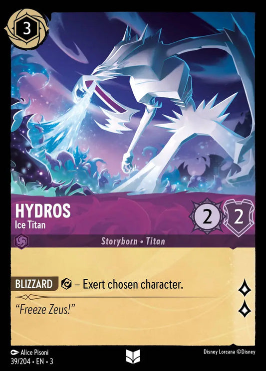 Hydros - Ice Titan - 39/204 - Uncommon - Into the Inklands - Disney Lorcana