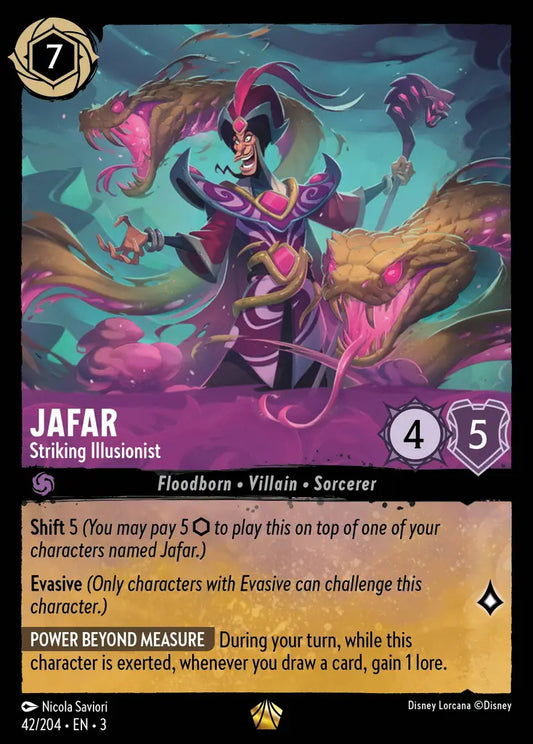 Jafar - Striking Illusionist - 42/204 - Legendary - Into the Inklands - Disney Lorcana
