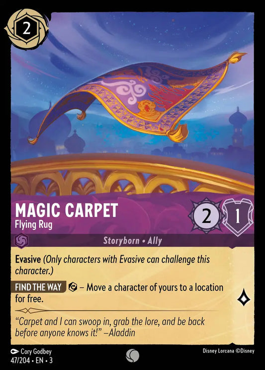 Magic Carpet - The Flying Rug - 47/204 - Common - Into the Inklands - Disney Lorcana