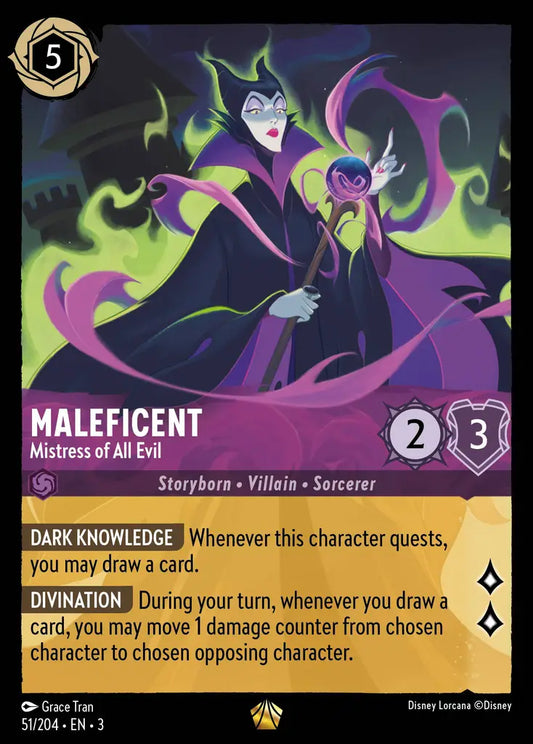 Maleficent - Mistress of All Evil - 51/204 - Legendary - Into the Inklands - Disney Lorcana