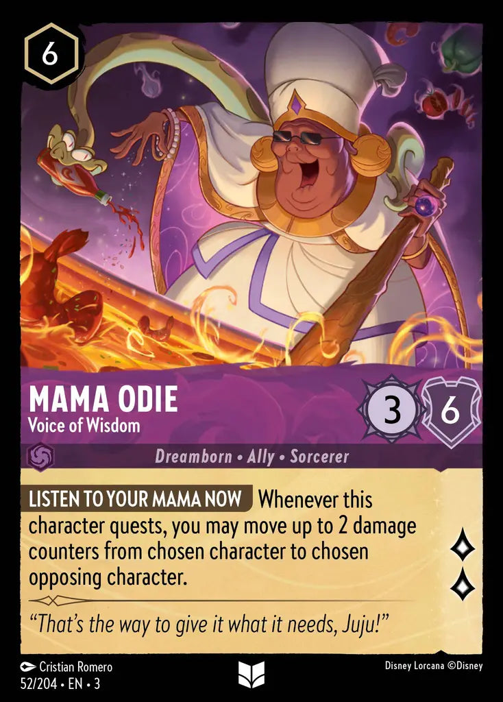 Mama Odie - Voice of Wisdom - 52/204 - Uncommon - Into the Inklands - Disney Lorcana
