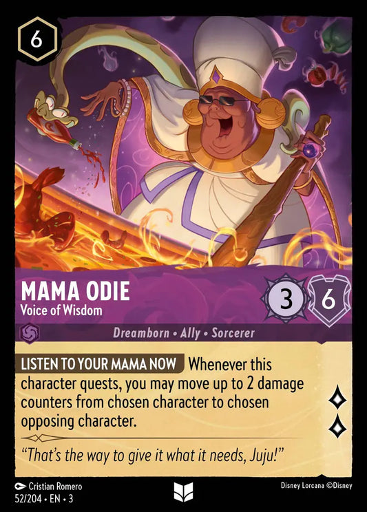 Mama Odie - Voice of Wisdom - 52/204 - Uncommon - Into the Inklands - Disney Lorcana