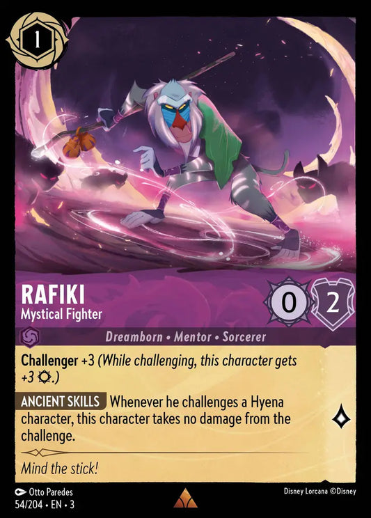 Rafiki - Mystical Fighter - 54/204 - Rare - Into the Inklands - Disney Lorcana