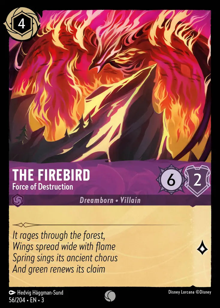 The Firebird - Force of Destruction - 56/204 - Common - Into the Inklands - Disney Lorcana