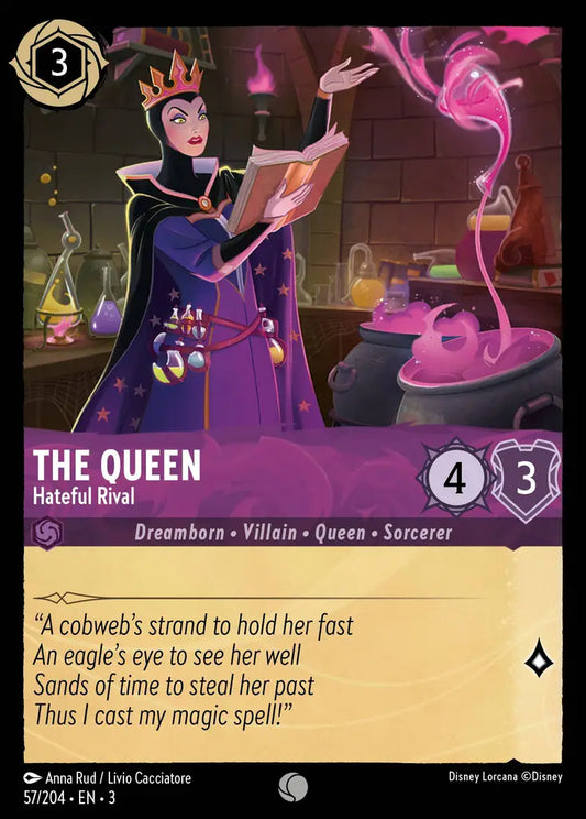 The Queen - Hateful Rival - 57/204 - Common - Into the Inklands - Disney Lorcana