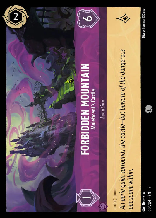 Forbidden Mountain - Maleficent's Castle - 66/204 - Common - Into the Inklands - Disney Lorcana