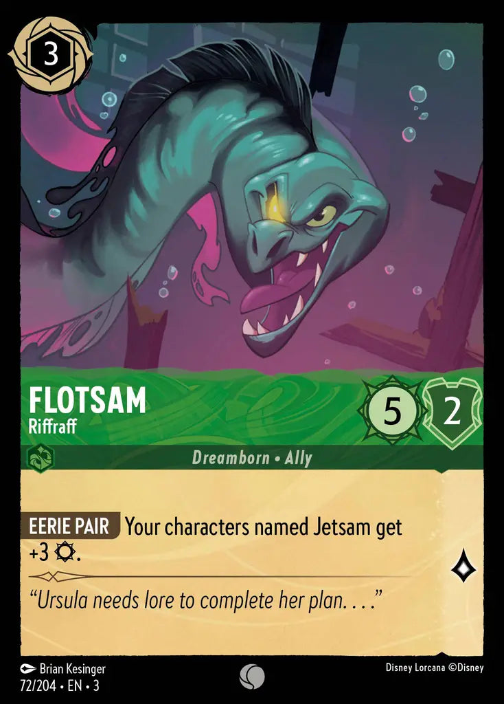 Flotsam - Riffraff - 72/204 - Common - Into the Inklands - Disney Lorcana
