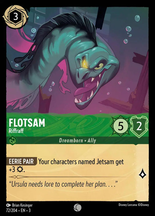 Flotsam - Riffraff - 72/204 - Common - Into the Inklands - Disney Lorcana