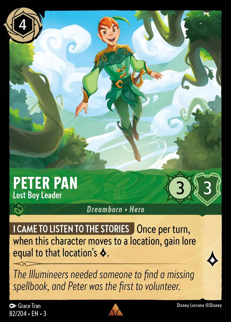 Peter Pan - Lost Boy Leader - 82/204 - Rare - Into the Inklands - Disney Lorcana