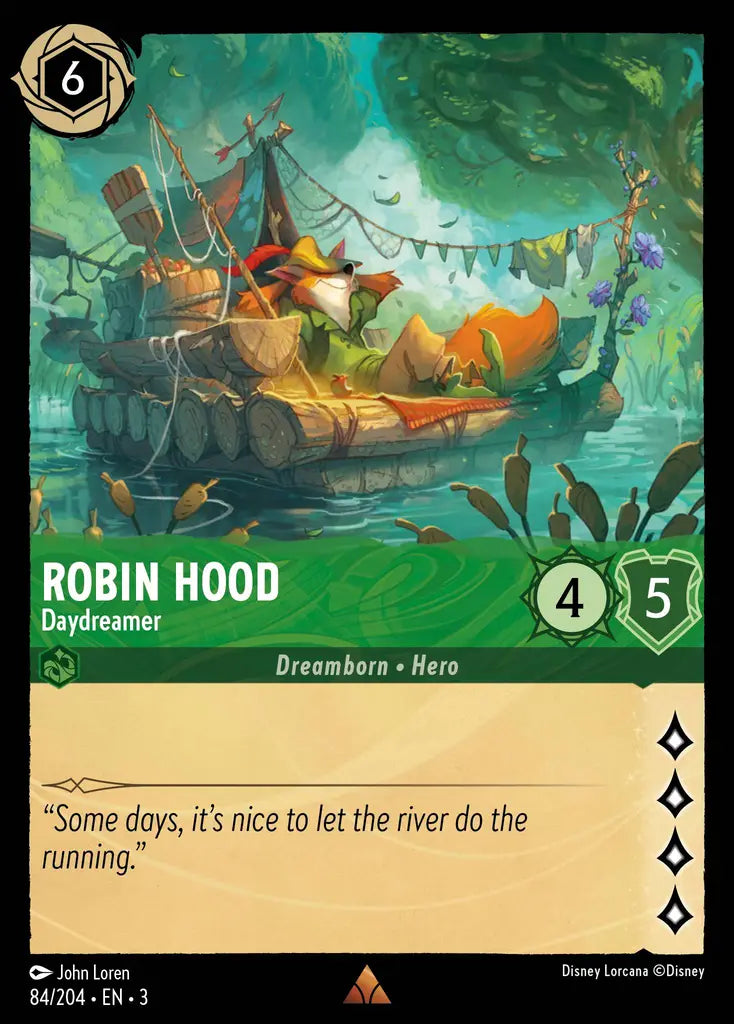Robin Hood - Daydreamer - 84/204 - Rare - Into the Inklands - Disney Lorcana