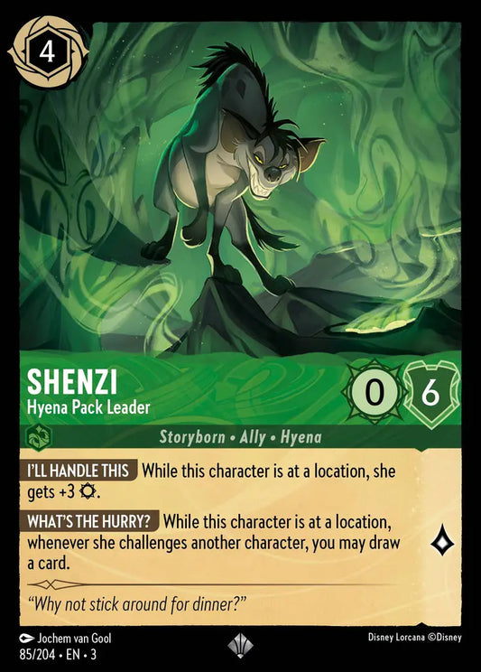 Shenzi - Hyena Pack Leader - 85/204 - Super Rare - Into the Inklands - Disney Lorcana