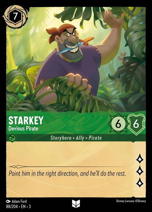 Starkey - Devious Pirate - 88/204 - Uncommon - Into the Inklands - Disney Lorcana