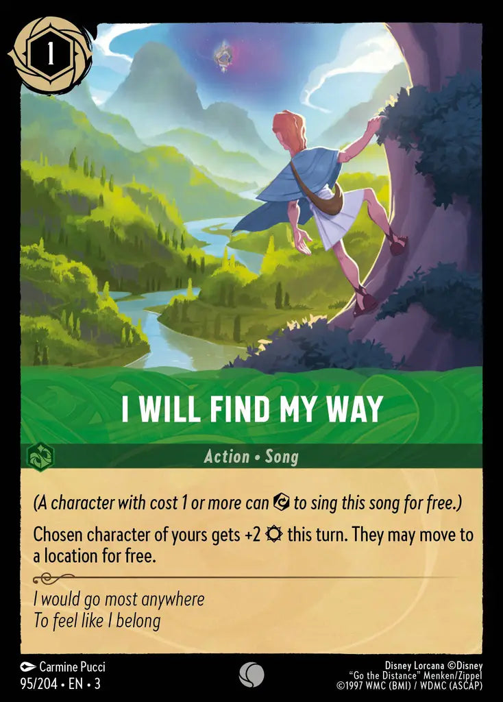 I Will Find My Way - 95/204 - Common - Into the Inklands - Disney Lorcana